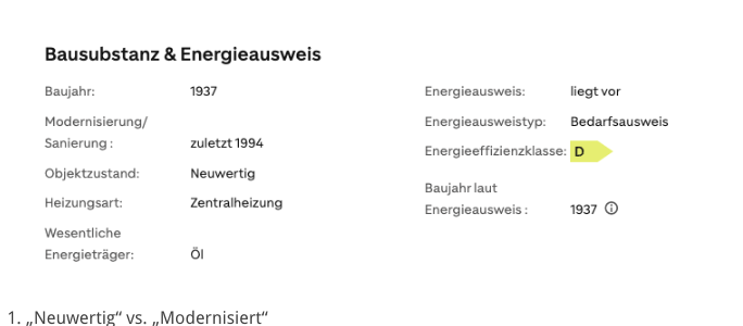 Beispiel für einen Maklertext