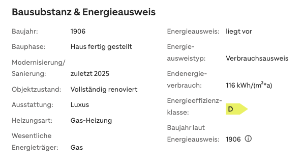 Energieausweis & Bausubstanz